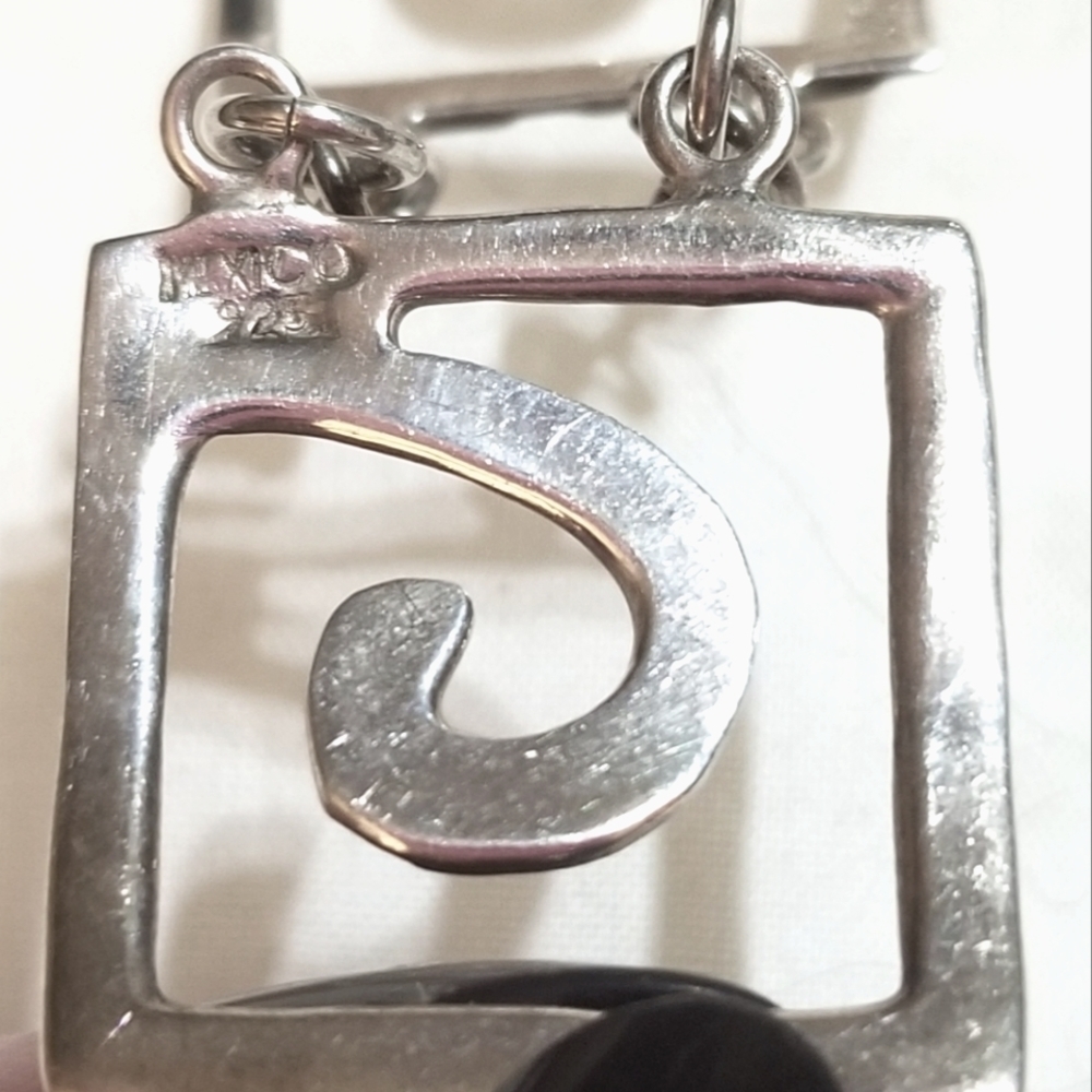 Vtg Modernist 925 Sterling Mexico Bracelet - Picture 3 of 6